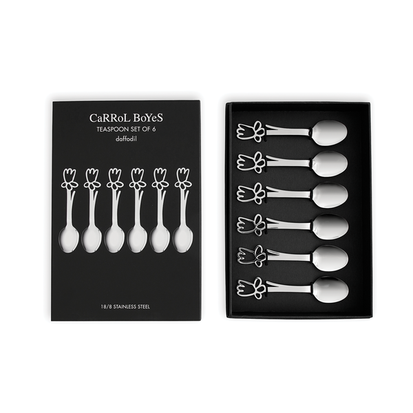 Carrol Boyes Teaspoon Set of 6- Daffodil