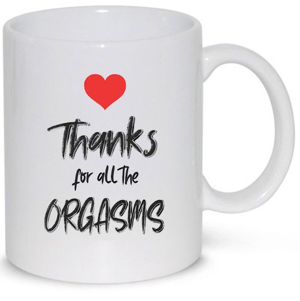 Thanks For The Orgasms Birthday Christmas Anniversary Valentine Gift Mug