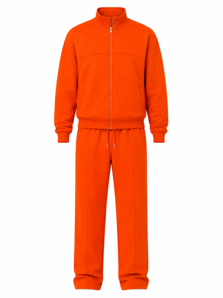 Secret Shield Orange Voltage Athleisure Set Cotton