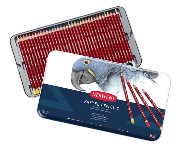 Derwent Pastel Assorted Pencils - Tin of 36