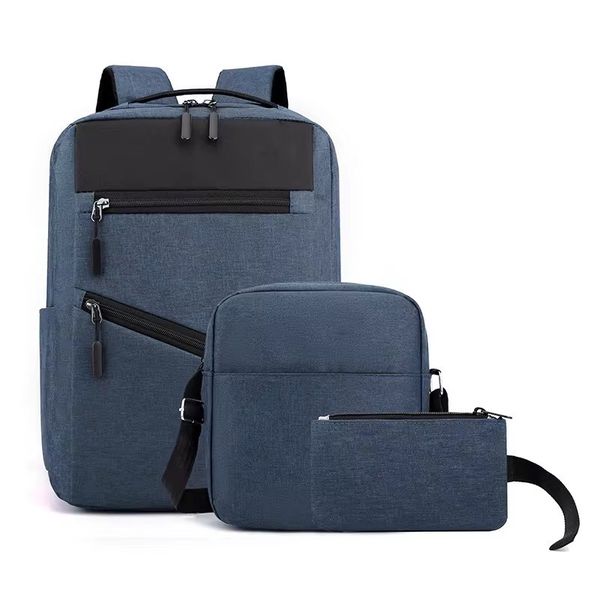 G/8-3 Pieces Laptop Storage Backpack School Shoulder Bag