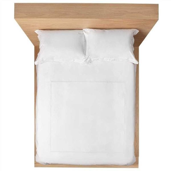 Miss Lyn 200 Thread Count Double Satin Duvet Cover in White