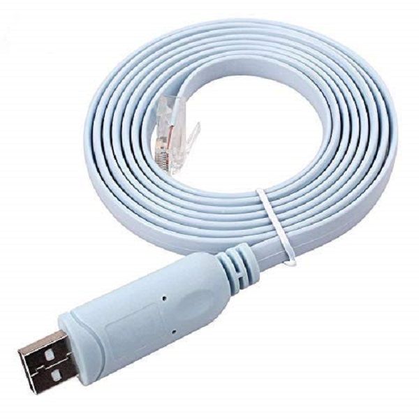 1.8M USB- RJ45 Console Serial Cable for Routers Switches