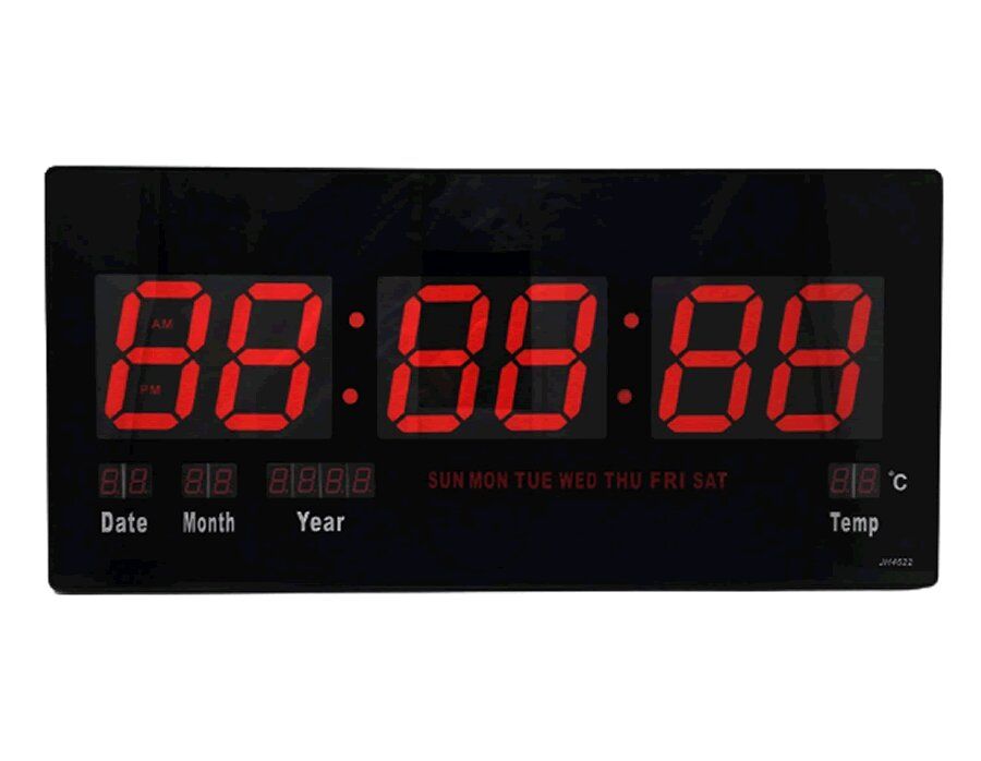 Digital Led Number Wall Clock With Date Temperature Display Jh 4622 In South Africa Takealot Com - Large Digital Wall Clock South Africa