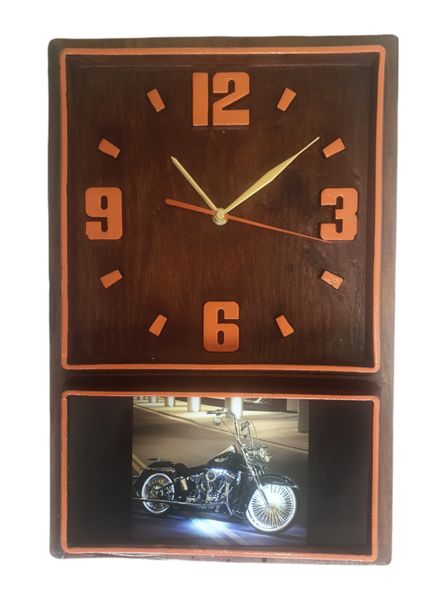 Retro Box Clock (Orange) Low Rider (32)