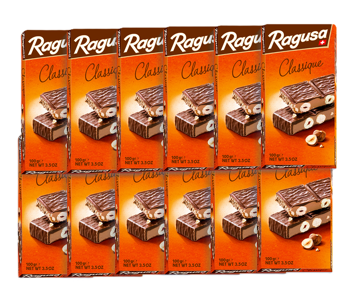 Ragusa Classique - Milk Chocolate 100g - 12 Pack
