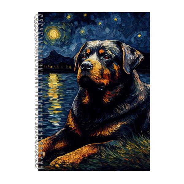 ROTTWEILER 2 Starry Night Notebook Animal Gift Idea Notepad Pad 115