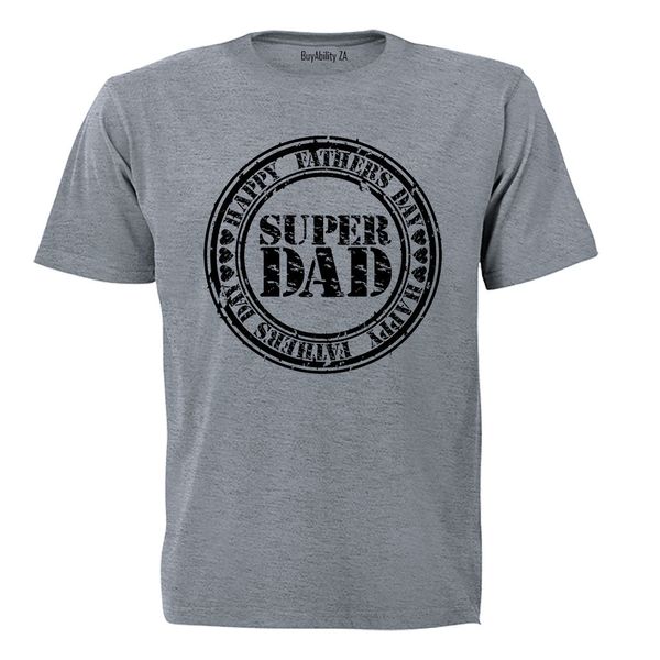 Fathers Day - Super DAD - Mens - T-Shirt - Black