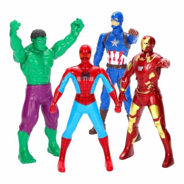 4Pcs Figures Toys, 360-Degree Rotating Toys Press Legs Will Turn to Fight