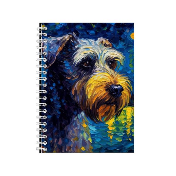 STANDARD SCHNAUZER Starry Night Notebook Gift Idea Notepad Pad 115