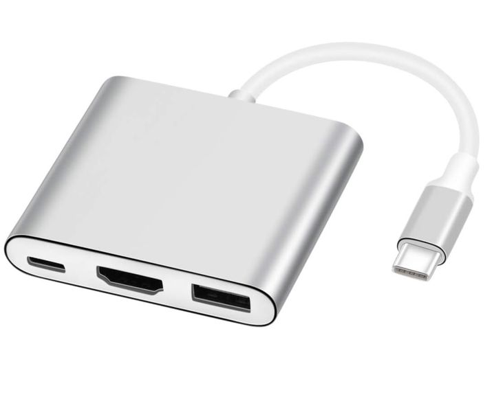 Type-C to HDMI 4k Adapter With USB 3.0 + USB-C PD Port-3in1