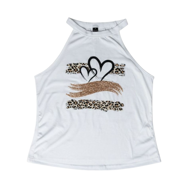 Women's Sleeveless Top - Leopard
