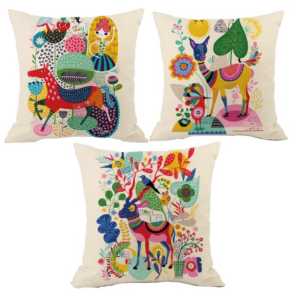 Home Decor Decorative Bohemian Cushion Cover - Set of 3 - 45cm