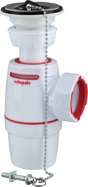 50mm Universal Bottletrap with Plug and Chain Waste