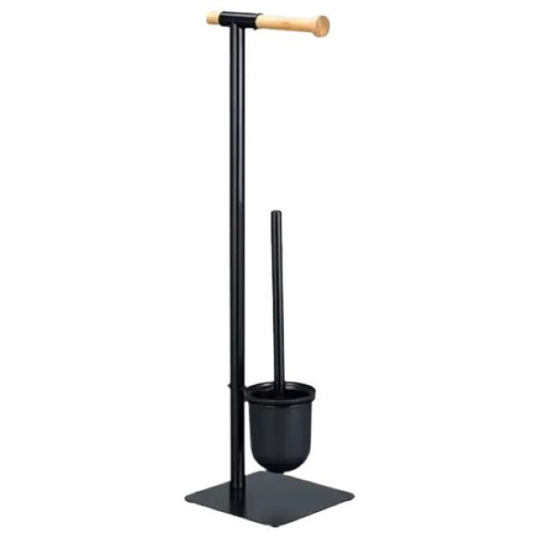 UNIW Freestanding Bathroom Toilet Brush and Tissue Holder