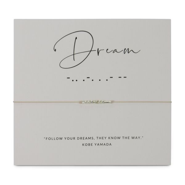 Meivee - Morse Code Bracelet - Dream- Silver