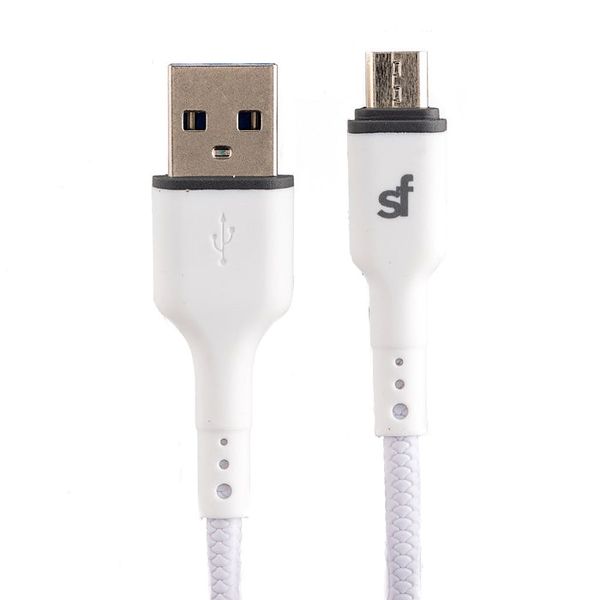Superfly 20 Watt 2m Micro USB Cable - White