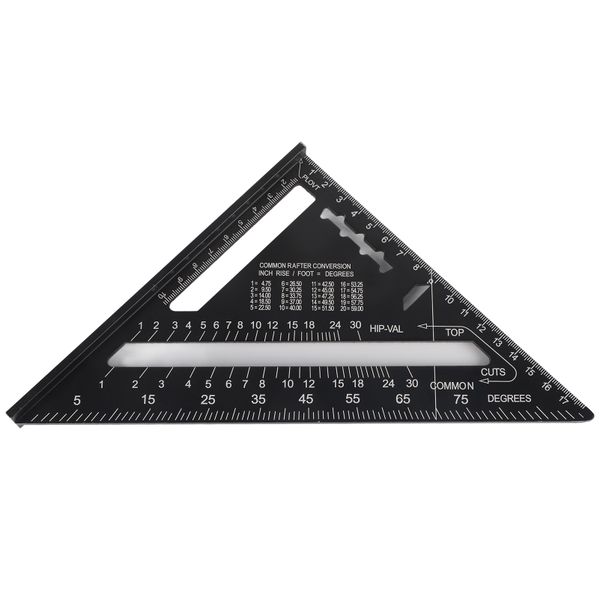 7" Aluminium Mitre Triangle Ruler for Industry