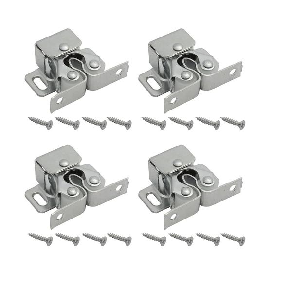 4 Pack Double Roller Catch for Cabinet &amp; Wardrobe Doors