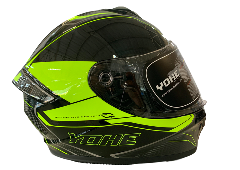 YOHE 977 10# Black/Flo-Yellow Helmet