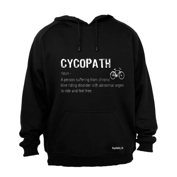 Cycopath - Cyclist! - Mens - Hoodie - Grey