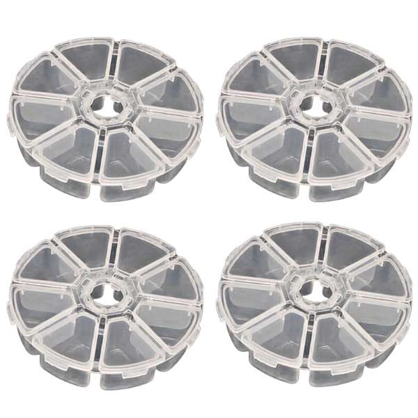 Diamond Dot Painting - 4 Pack of 8 Compartment Circular Storage Trays