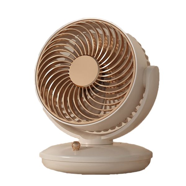 Portable Desktop Fan, Powerful Electric Fan with 3 Wind Speeds
