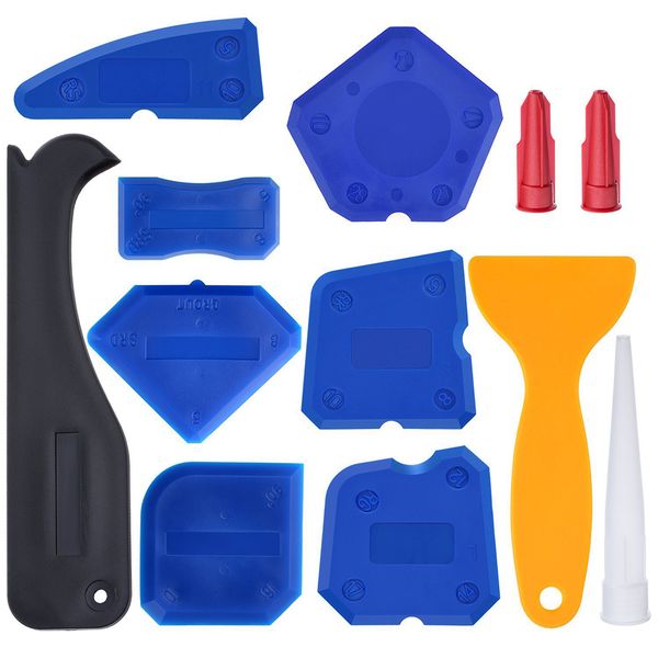 12 Piece Grout Scraper Caulking Tool Kit for Bathroom Kitchen Sealing