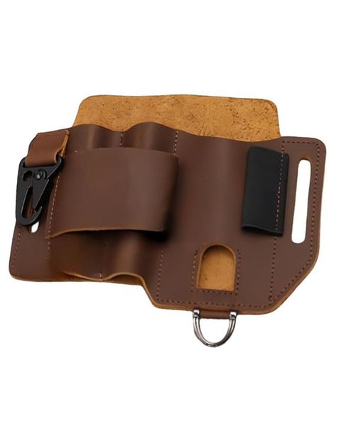 Portable Multitool Sheath Pocket Organizer,PU Leather EDC Belt Organizer