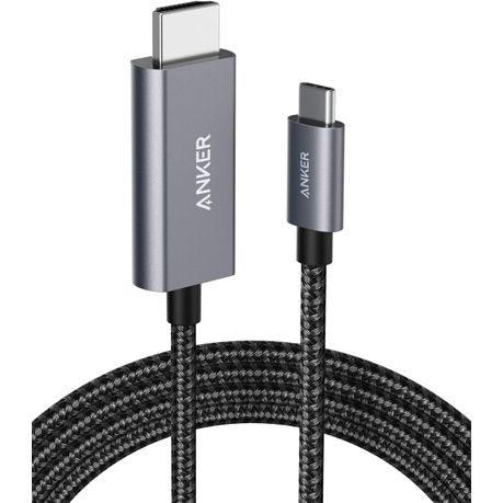 Anker USB Type-C to HDMI Cable 4K 60Hz | 1.8m Nylon Plug & Play | Black Image