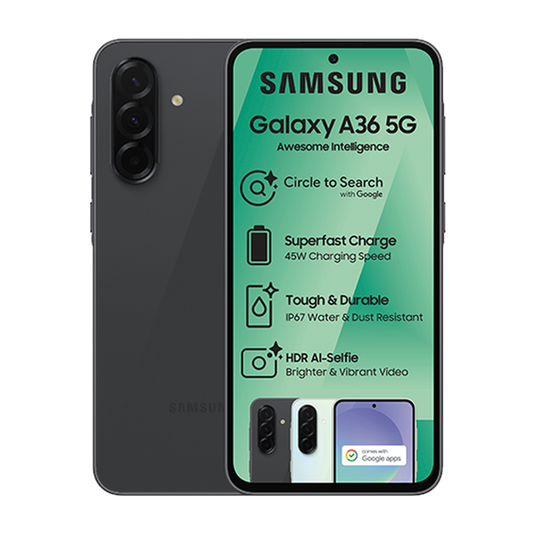 Samsung Galaxy A36 5G Dual Sim 256GB - Black