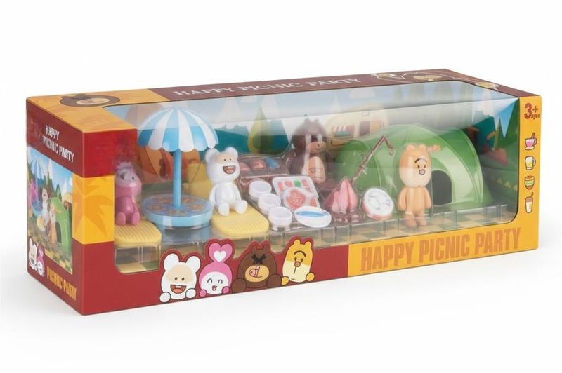 Benrat and Friends Mini Camping Holiday Pretend Play Set