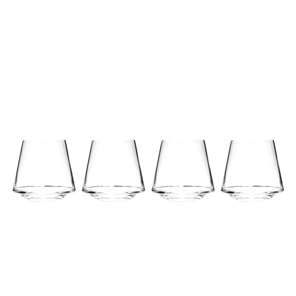 Carrol Boyes Glass Set of 4-edge