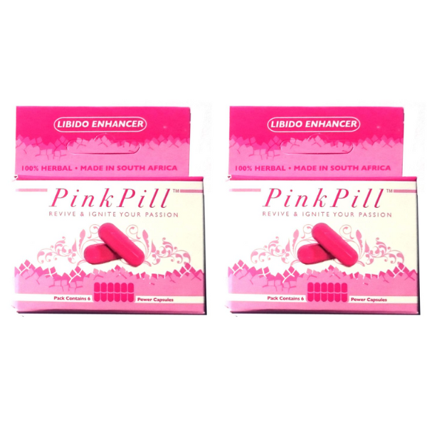 The Pink Pill (6 Capsules) x 2 Bulk Pack