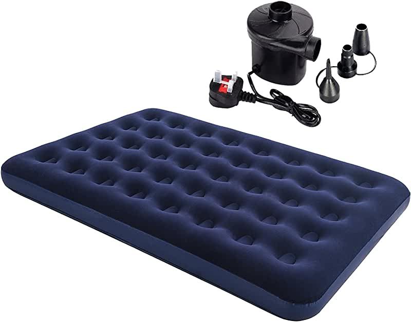 Camping Air Mattress Combo, Inflatable Airbed with Electrical Airpump