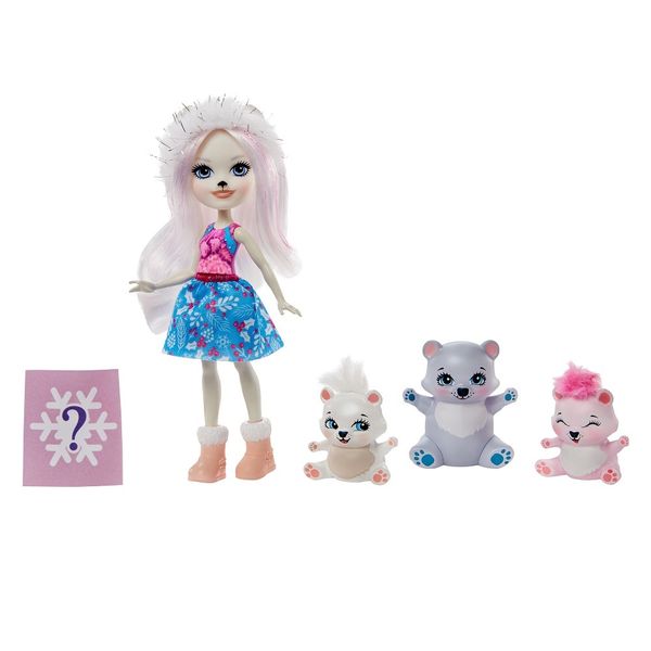 Enchantimals Pristina Polar Bear Doll &amp; Family