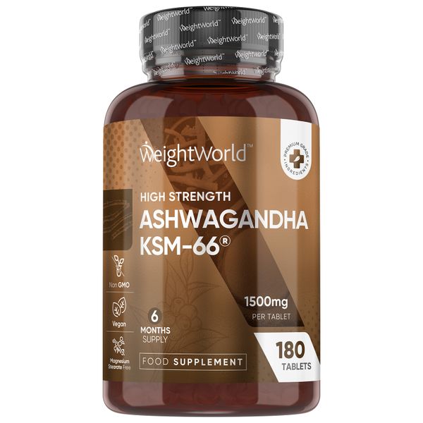 Ashwagandha KSM-66 High Strength Tablets 6 Month Supply