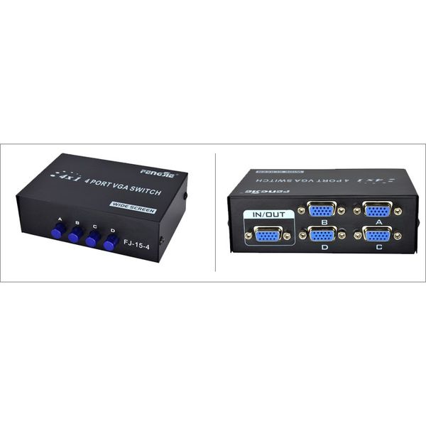 4 Port VGA Switch 4 in 1 Out