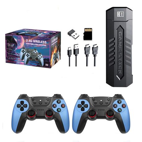 X2 Blue Retro Game Stick - 4K Retro Video Game Console (64G) Image