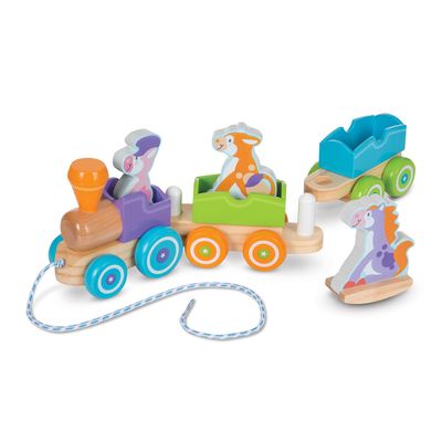 Rocking Farm Animals Pull Train image