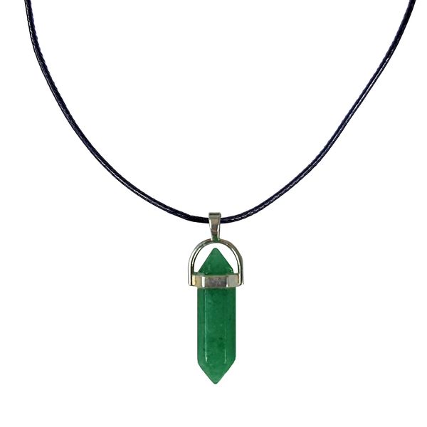Earth Stone Collection - Bullet Aventurine Stone Necklace