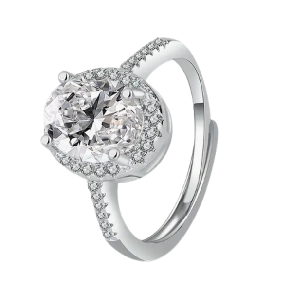 4ct Exquisite Genuine Moissanite Ring
