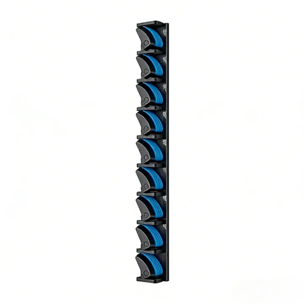 Vertical Rod Holder, BOMSTOM, 9 Positions, Wall Mount