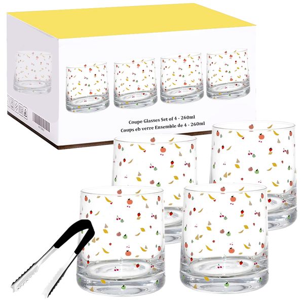 260ml - Fashion Glass Whiskey - Set of 4