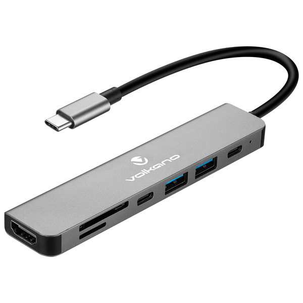 Volkano Expand Series 7 in 1 Type C Hub Multi Function USB Adapter