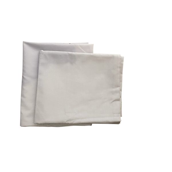 MwaMe Set of 2 Silver Grey Standard Pillow Cases Cotton