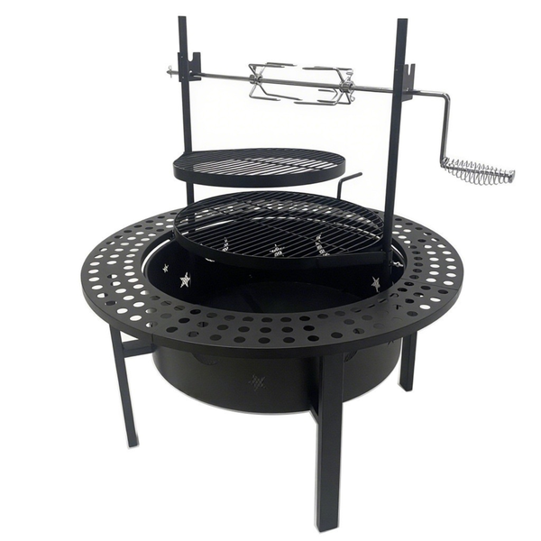 Refined Spaces - BraaiBoss Mega Fire Pit &amp; Rotisserie Braai