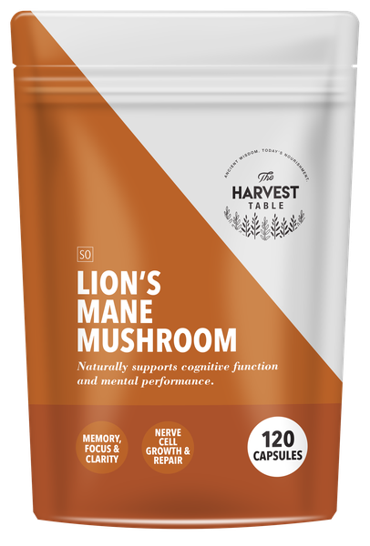 The Harvest Table Organic Lion's Mane Mushroom 120 Capsules