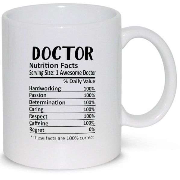 Doctor Nutrition Facts Birthday Christmas Gift 11Oz Premium Coffee Mug