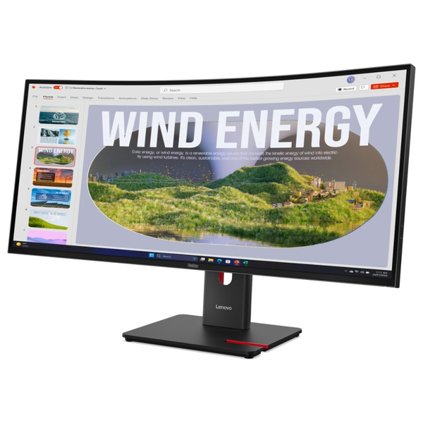 Lenovo ThinkVision- 34 Curved Monitor WQHD VA Computer Monitor Screen
